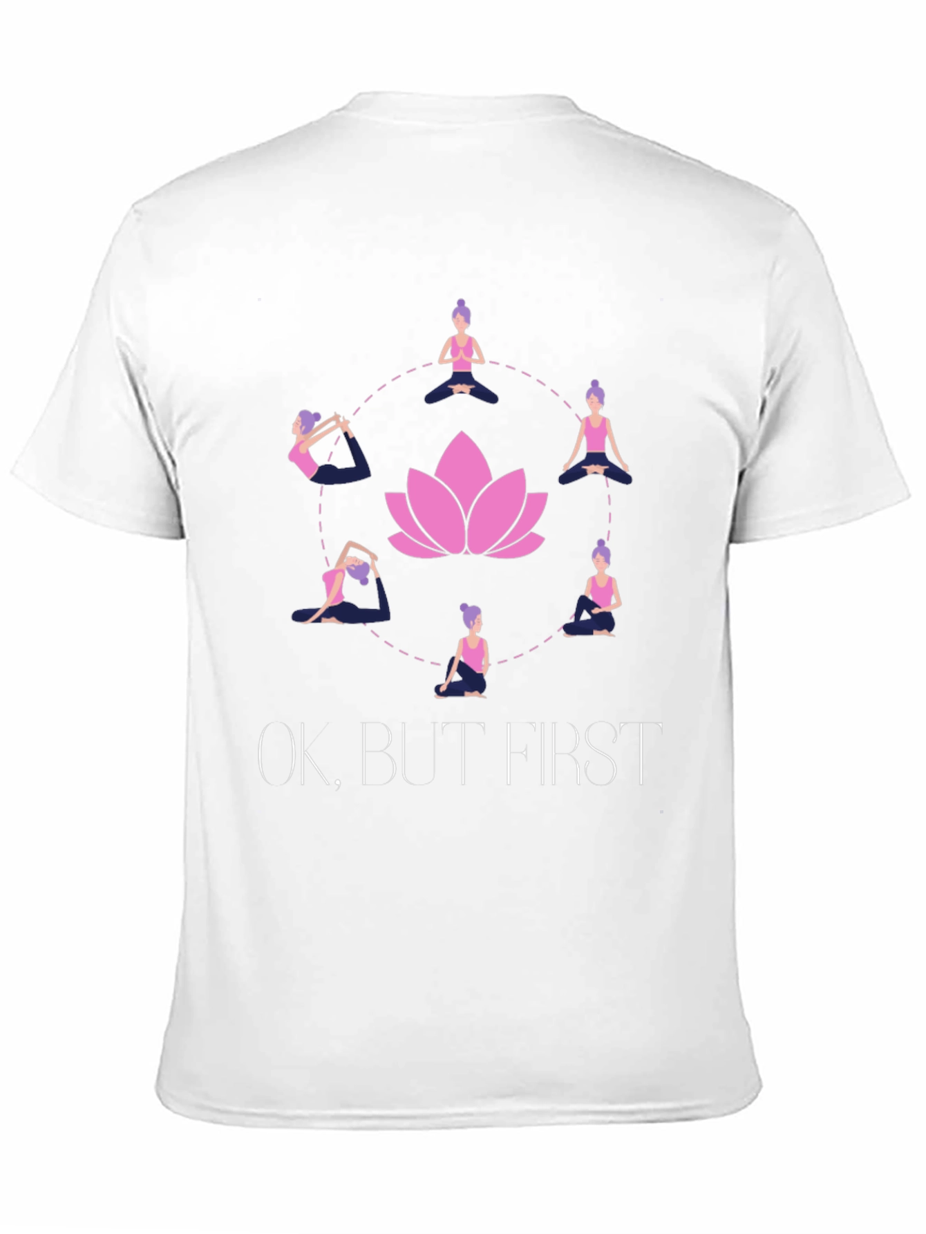 Yoga First T-Shirt - Lotus Design