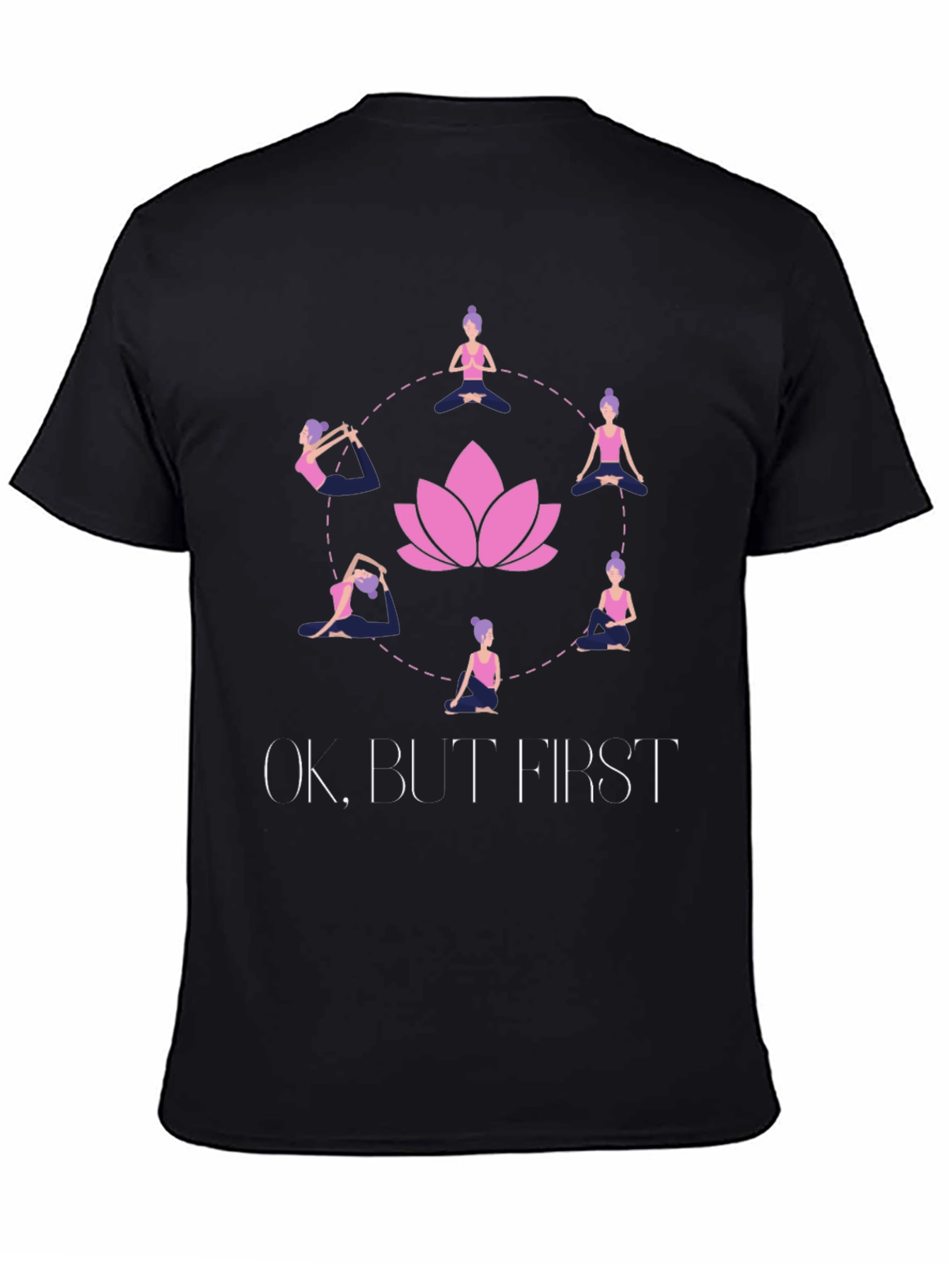Yoga First T-Shirt - Lotus Design
