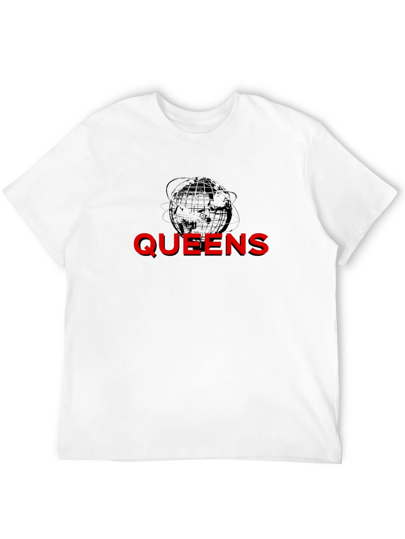 Queens Globe Graphic T-Shirt - Black