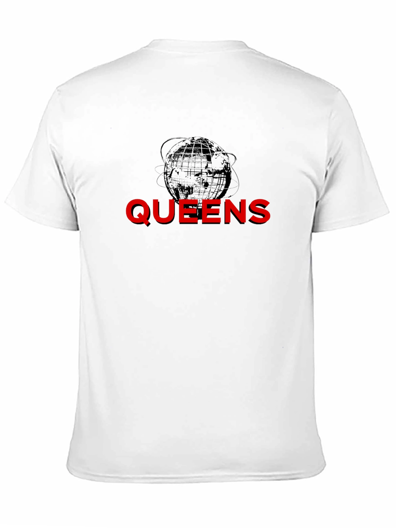 Queens Globe Graphic T-Shirt - Black