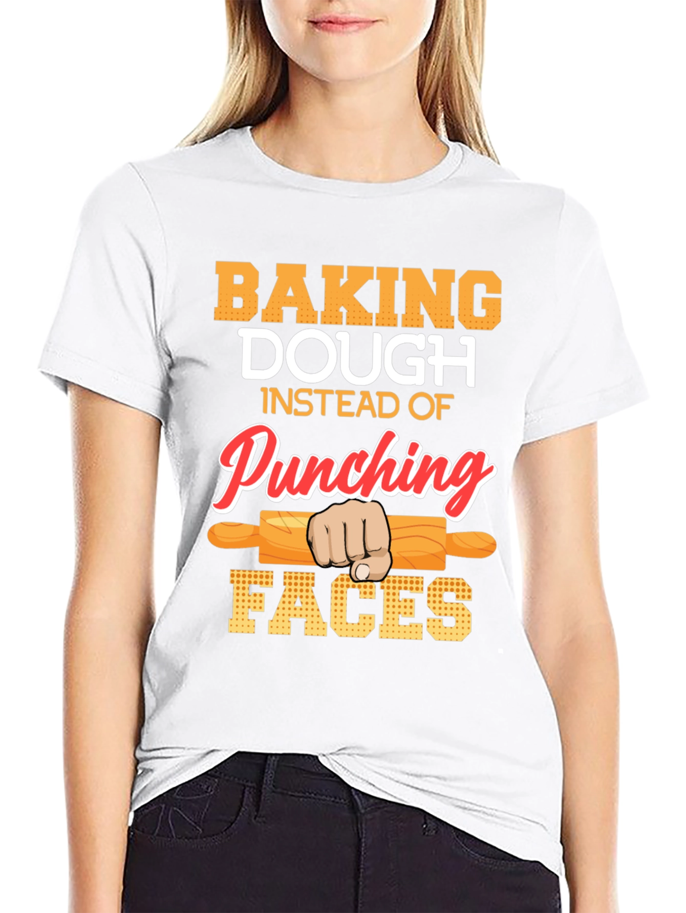 Baking Dough T-Shirt: Punching Faces Alternative!