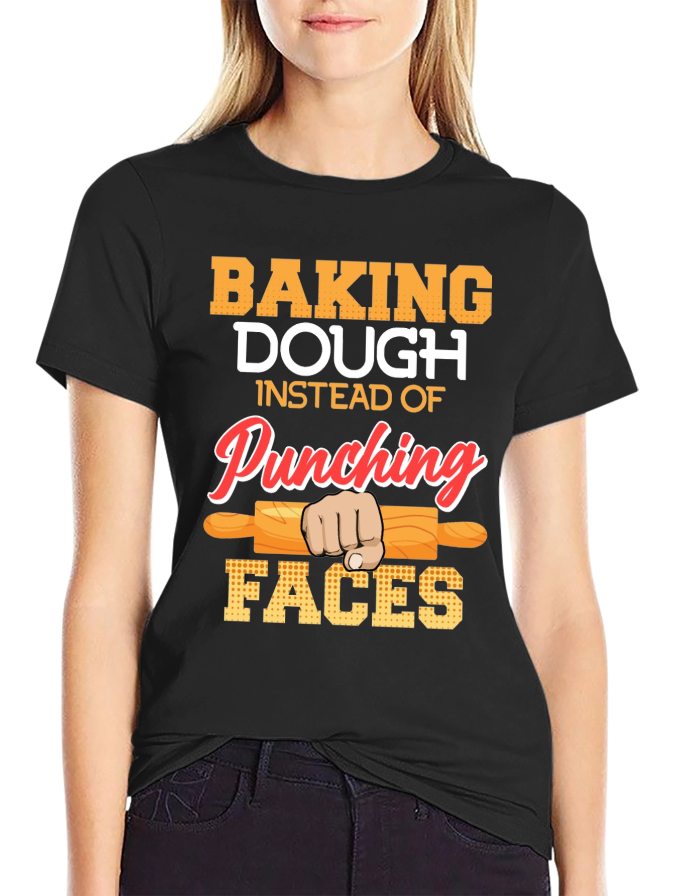 Baking Dough T-Shirt: Punching Faces Alternative!