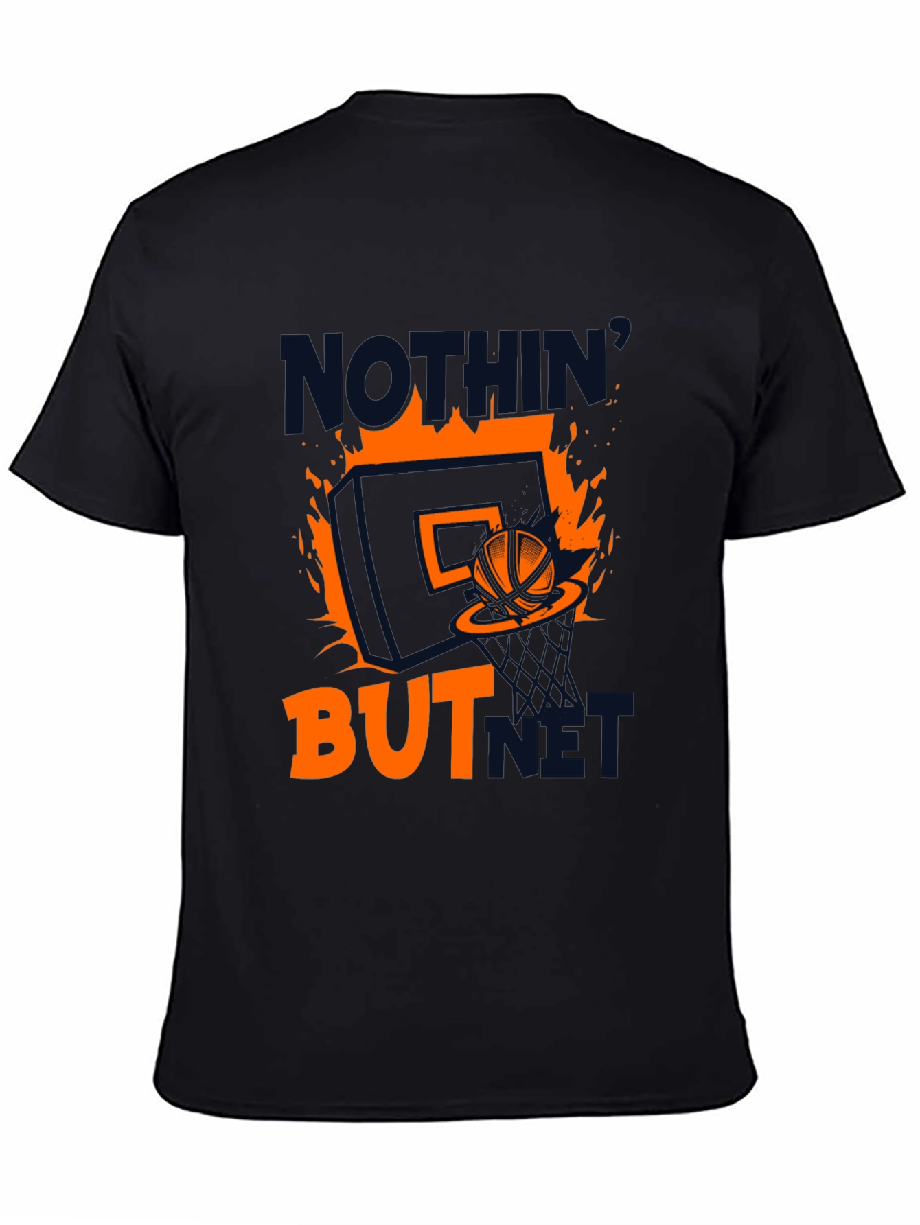 Nothin But Net Graphic T-Shirt - Basketball Fan Apparel
