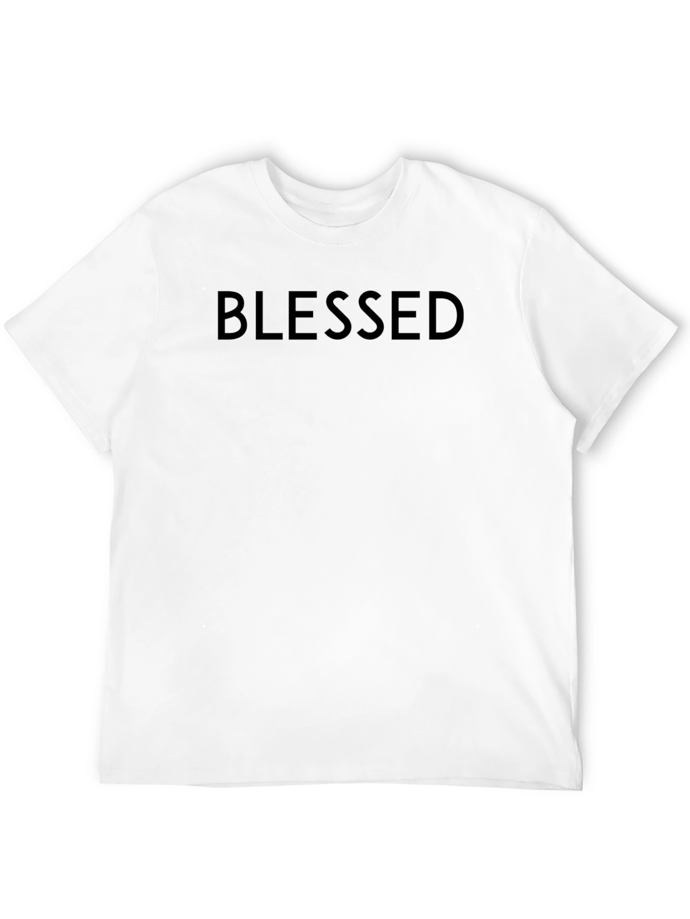 Blessed Black Graphic Tee - Minimalist Design