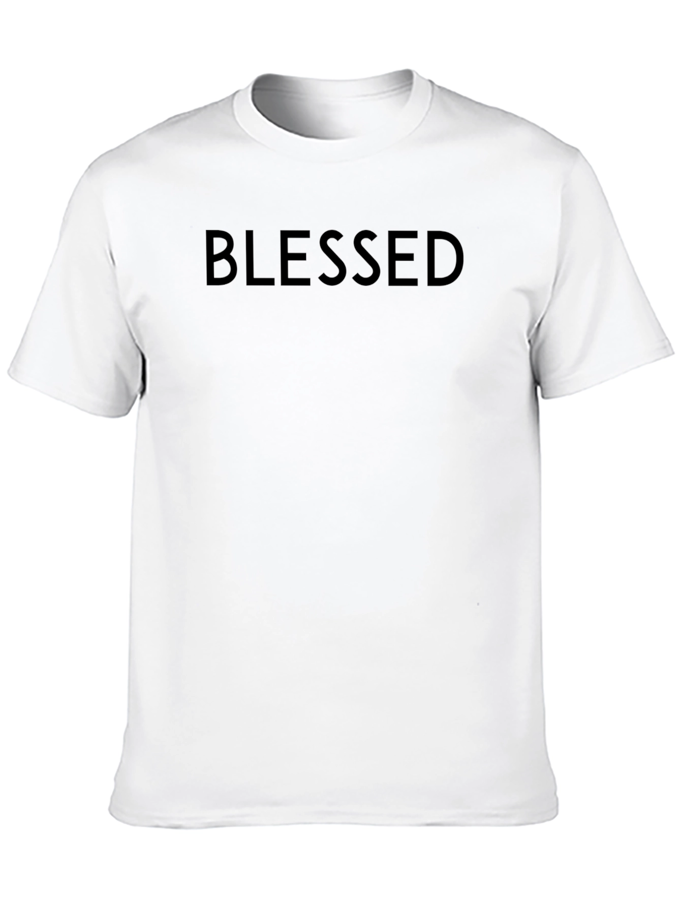 Blessed Black Graphic Tee - Minimalist Design