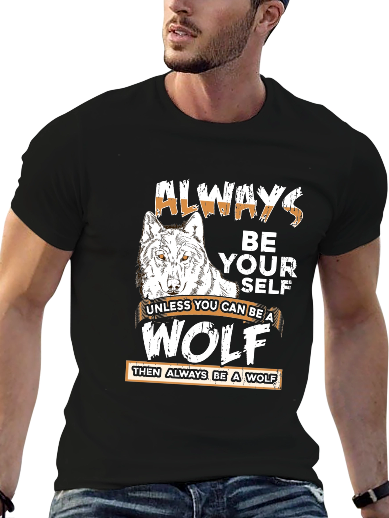 Always Be Yourself Wolf Graphic Tee