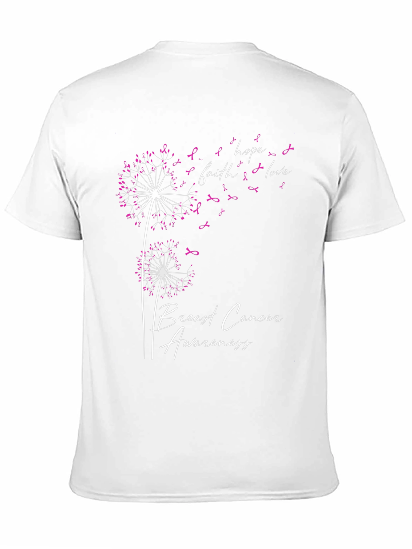 Breast Cancer Awareness Dandelion T-Shirt