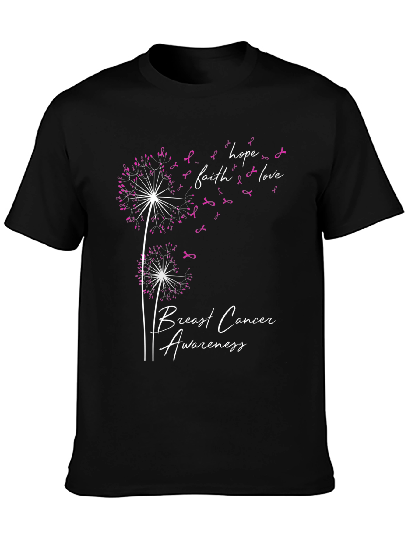 Breast Cancer Awareness Dandelion T-Shirt