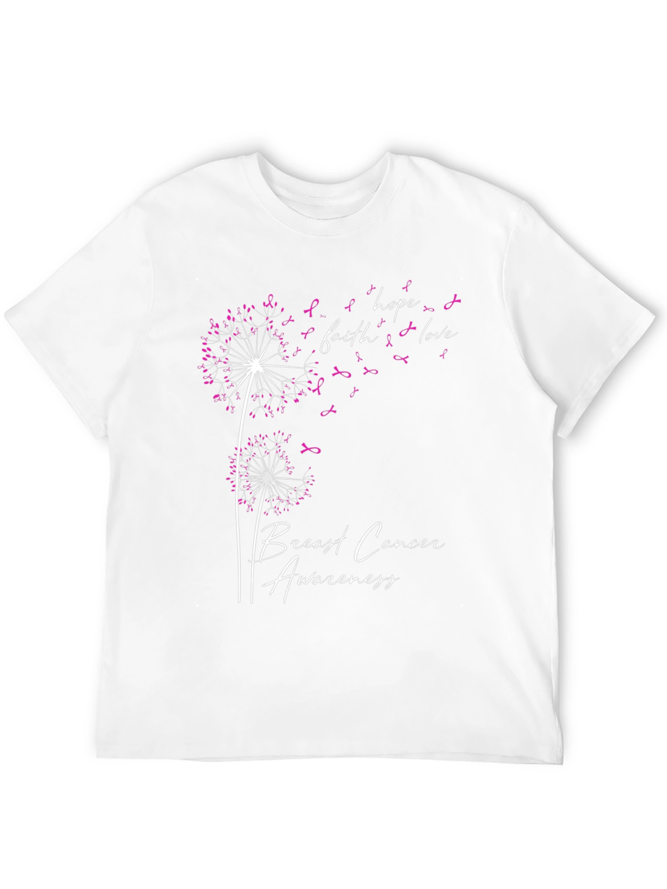 Breast Cancer Awareness Dandelion T-Shirt