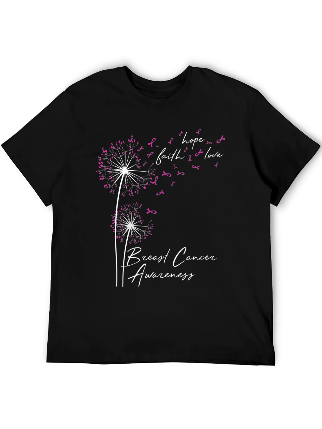 Breast Cancer Awareness Dandelion T-Shirt