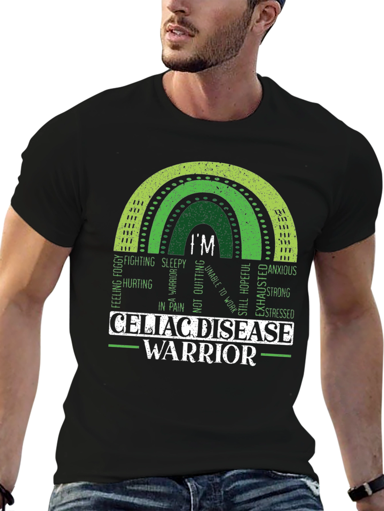 Celiac Disease Warrior Rainbow T-Shirt