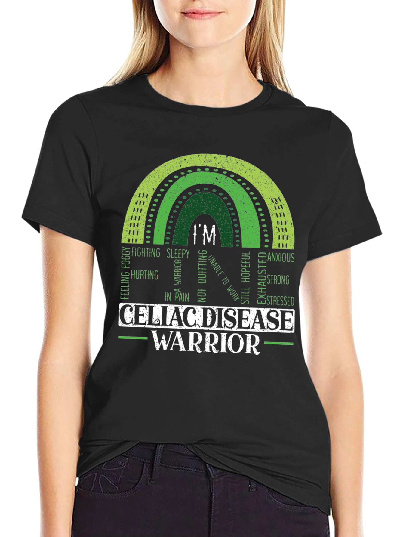 Celiac Disease Warrior Rainbow T-Shirt