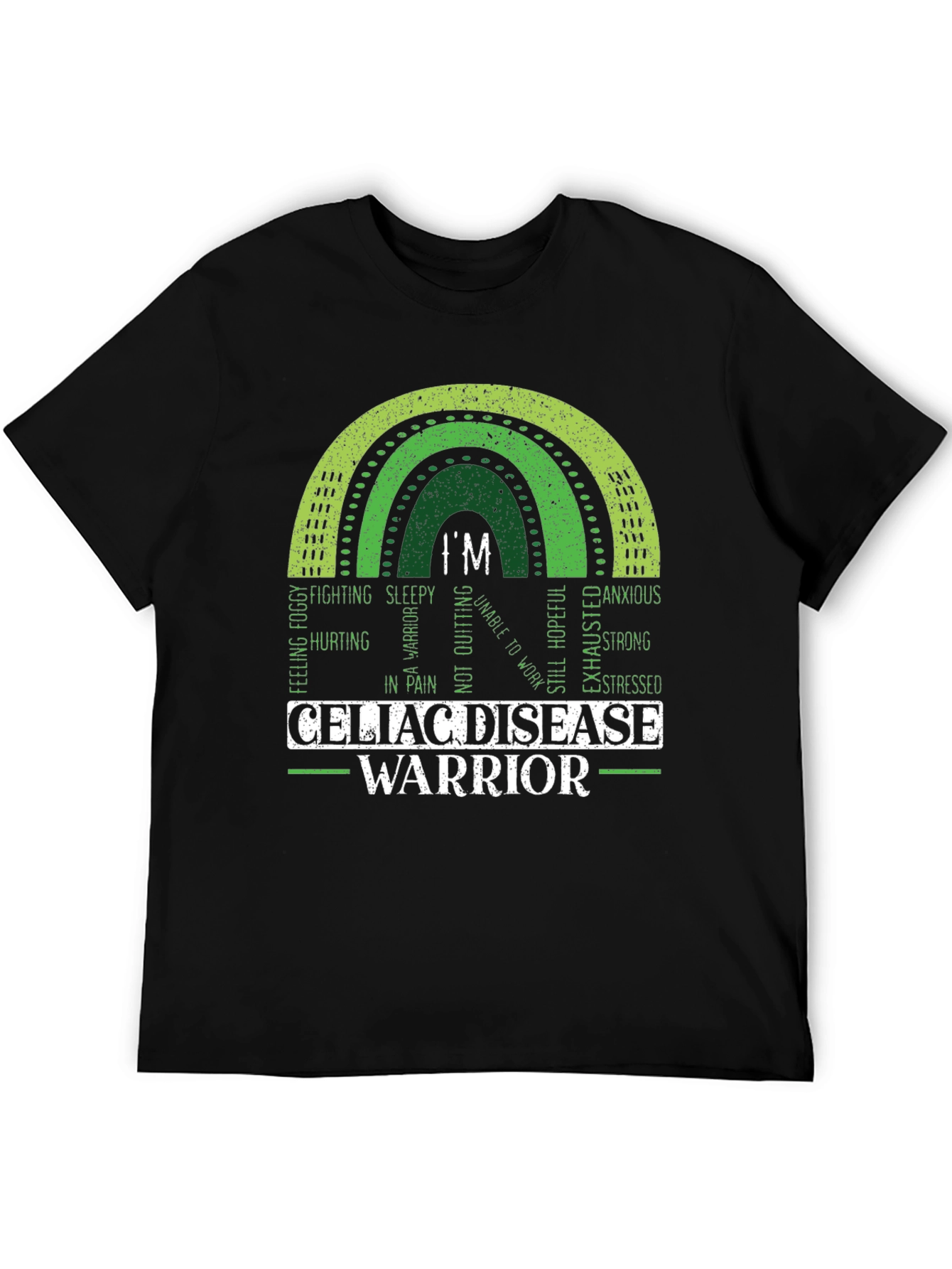 Celiac Disease Warrior Rainbow T-Shirt