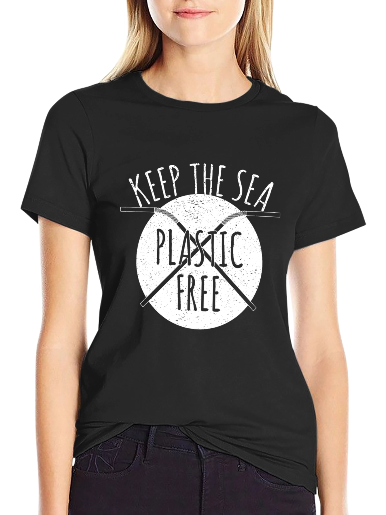 Keep The Sea Plastic Free Graphic T-Shirt