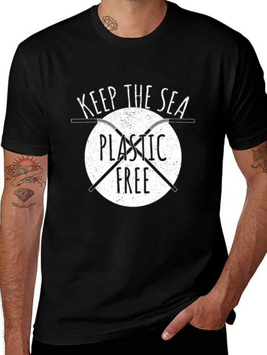 Keep The Sea Plastic Free Graphic T-Shirt