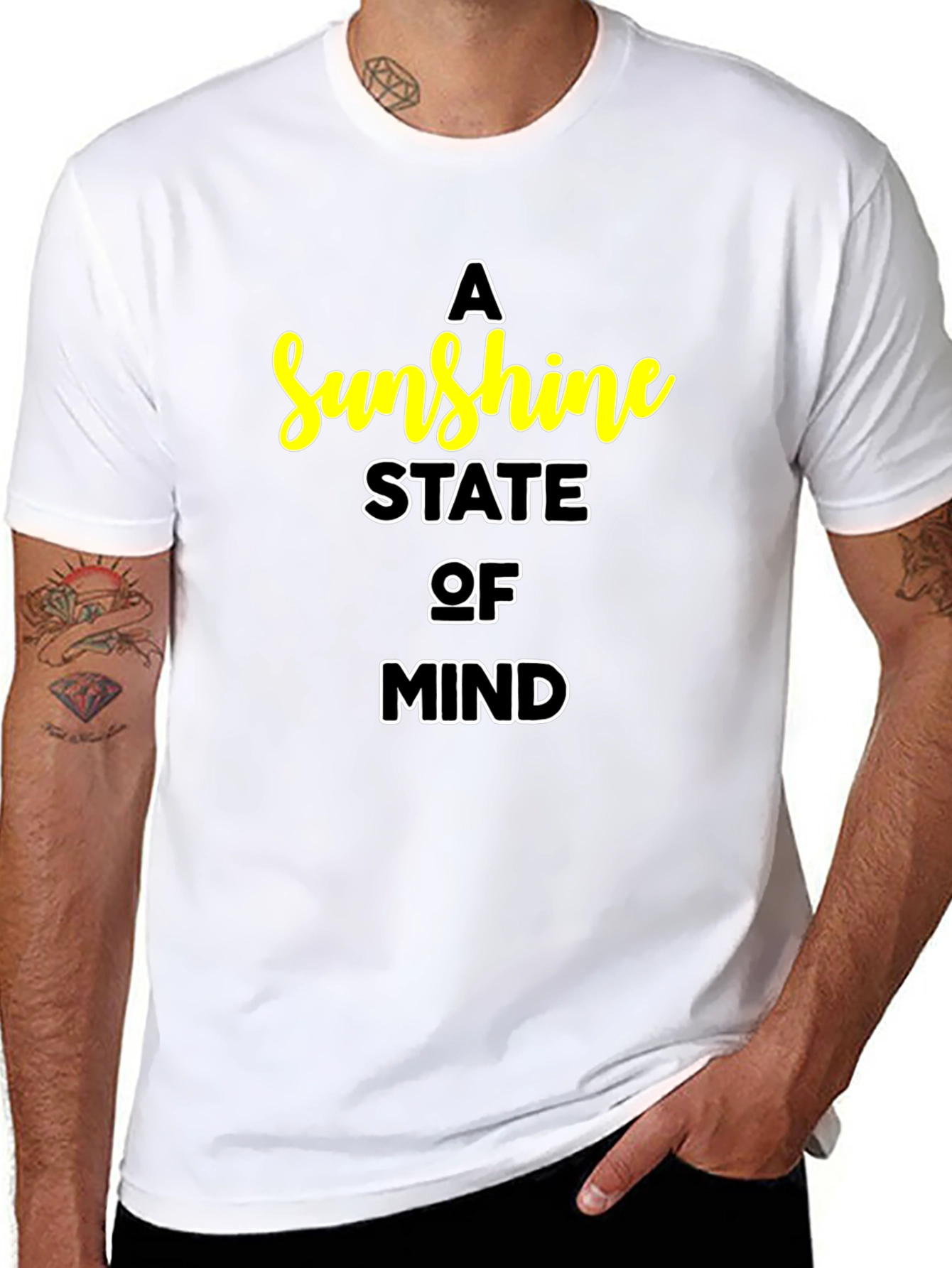 A Sunshine State of Mind Black T-Shirt