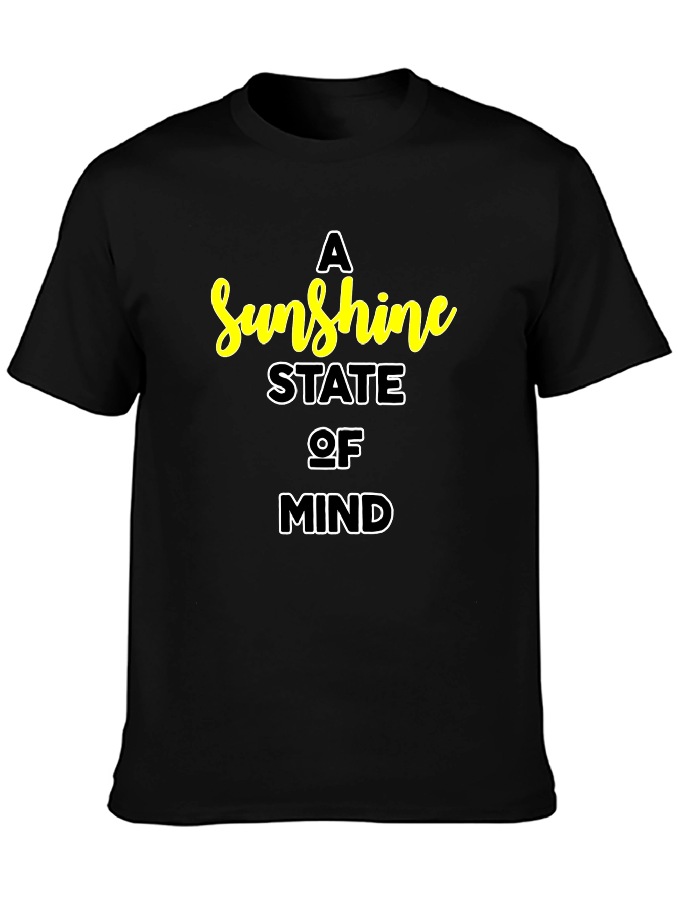 A Sunshine State of Mind Black T-Shirt