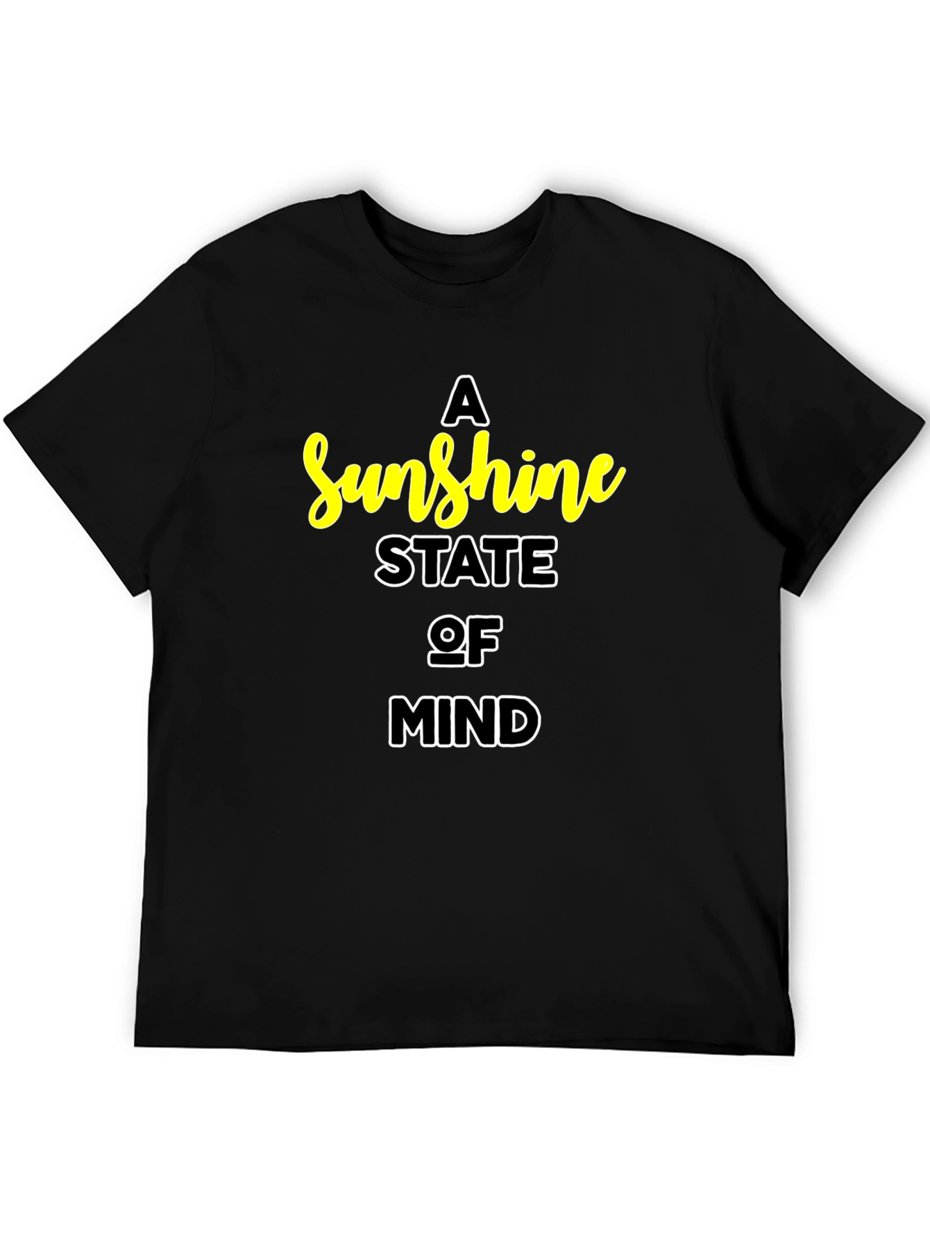 A Sunshine State of Mind Black T-Shirt