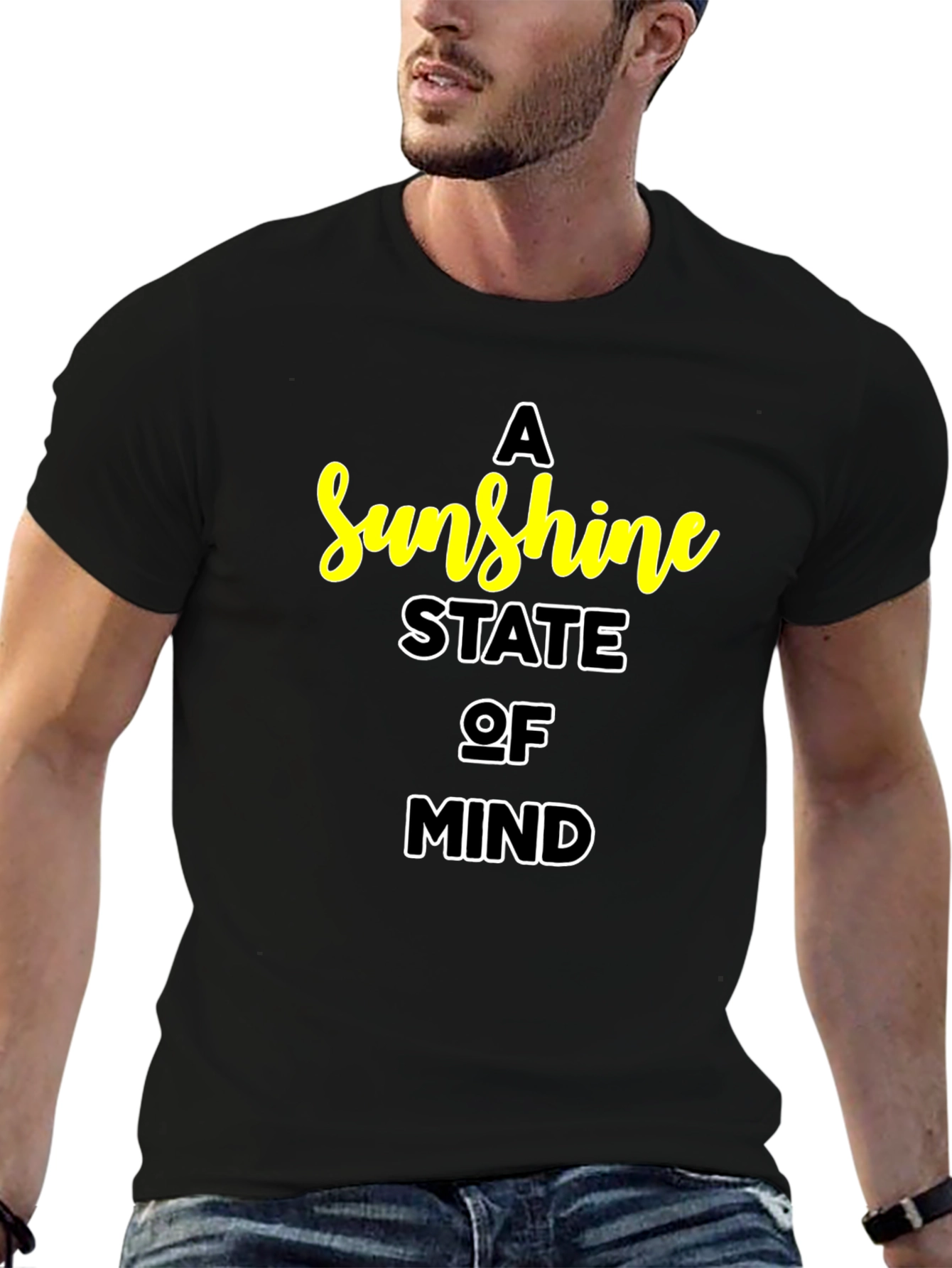 A Sunshine State of Mind Black T-Shirt
