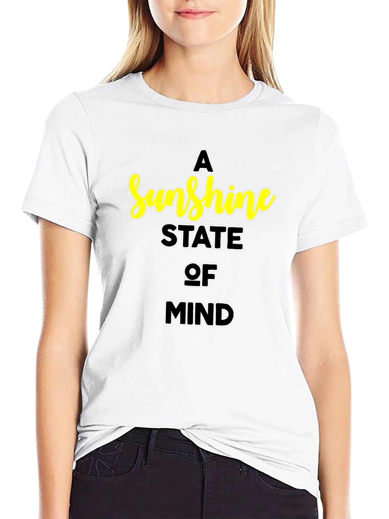 A Sunshine State of Mind Black T-Shirt