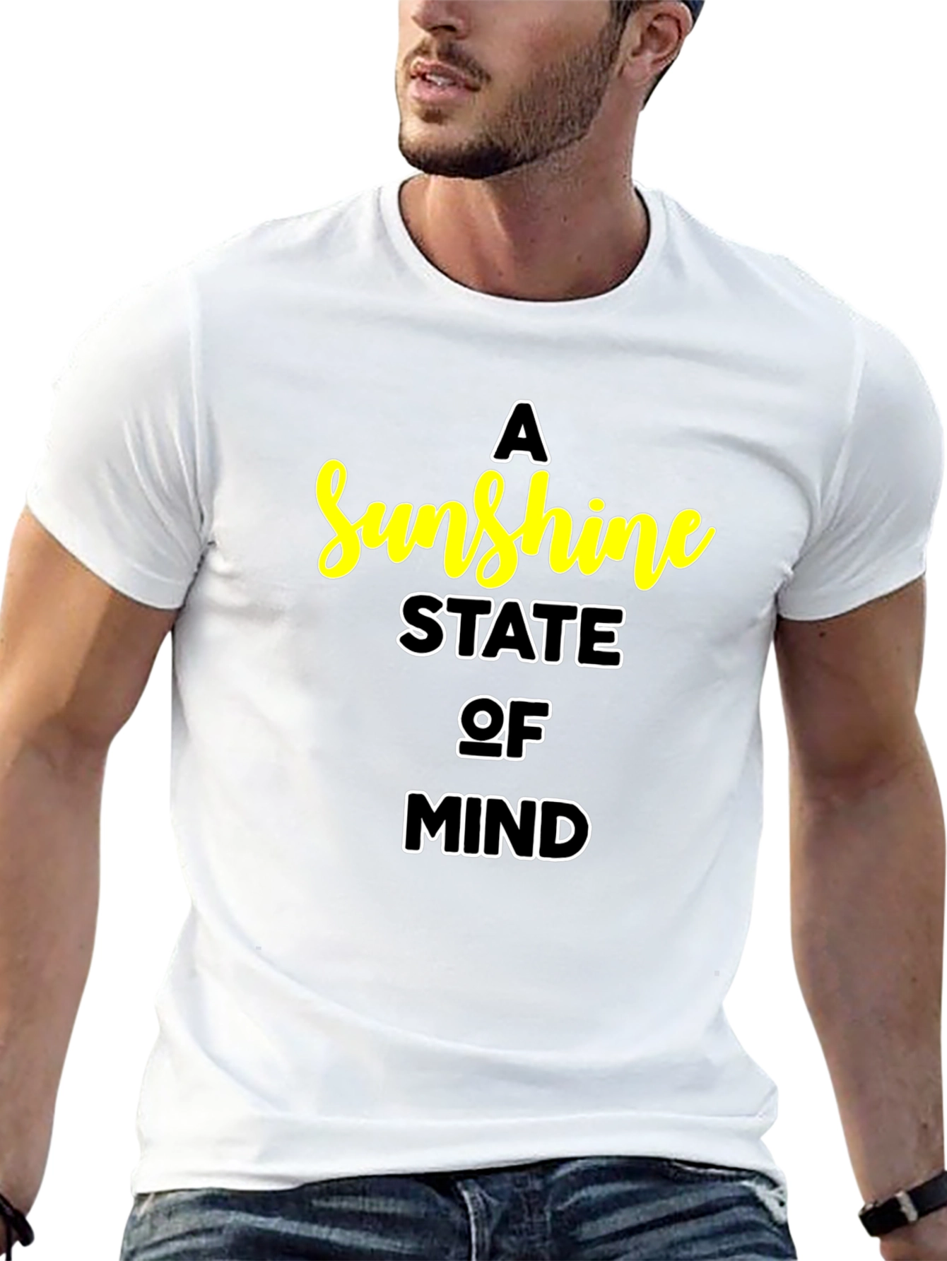 A Sunshine State of Mind Black T-Shirt