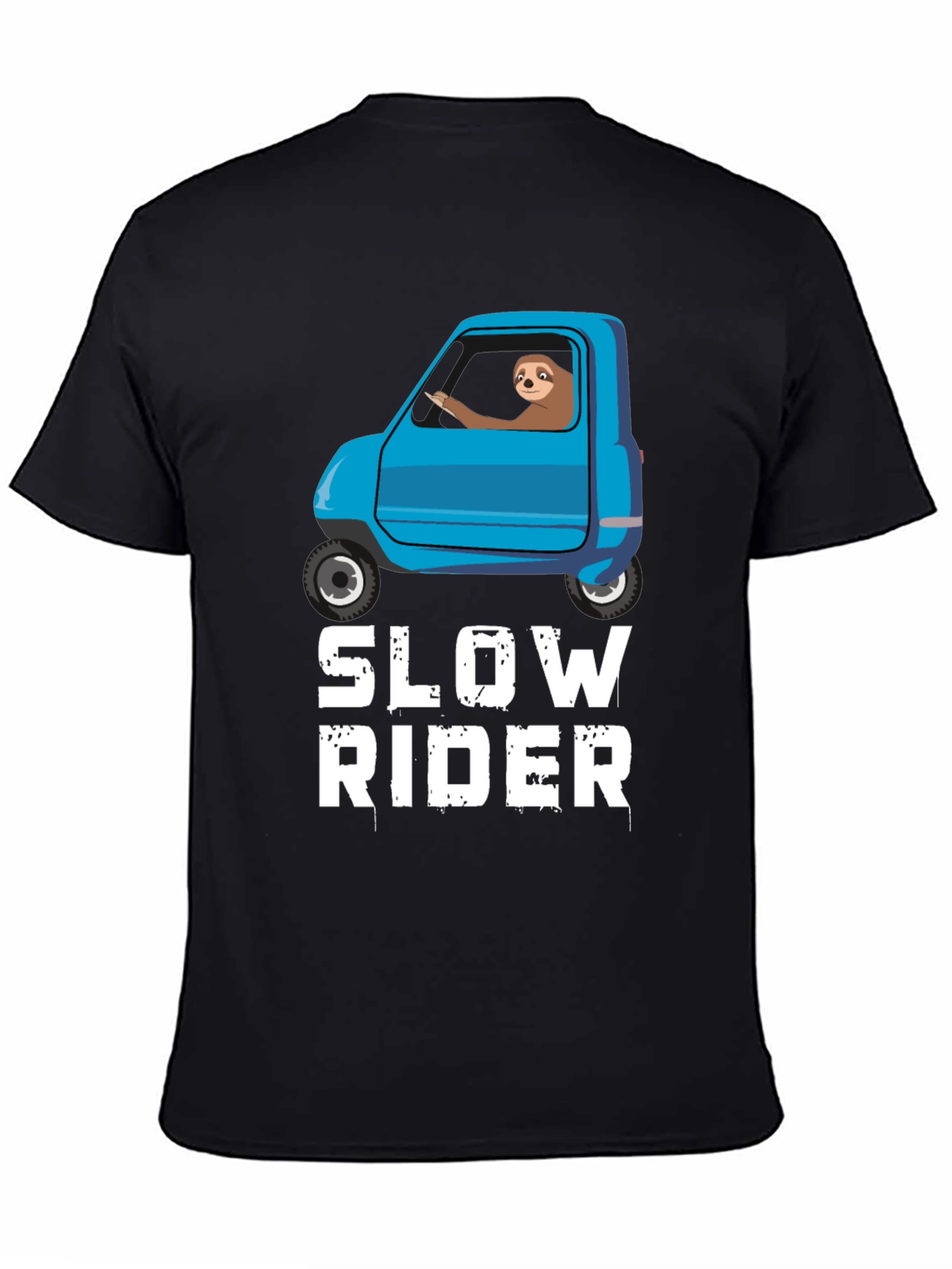 Slow Rider Sloth T-Shirt - Funny Graphic Tee