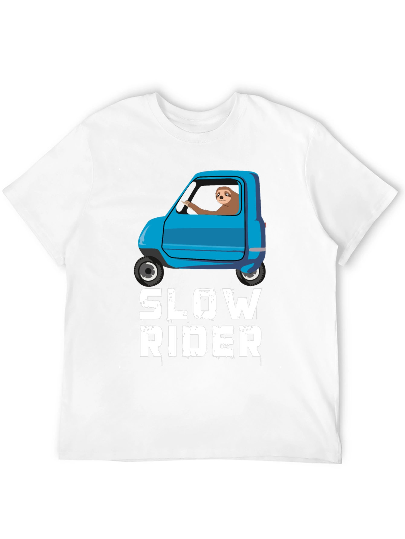 Slow Rider Sloth T-Shirt - Funny Graphic Tee
