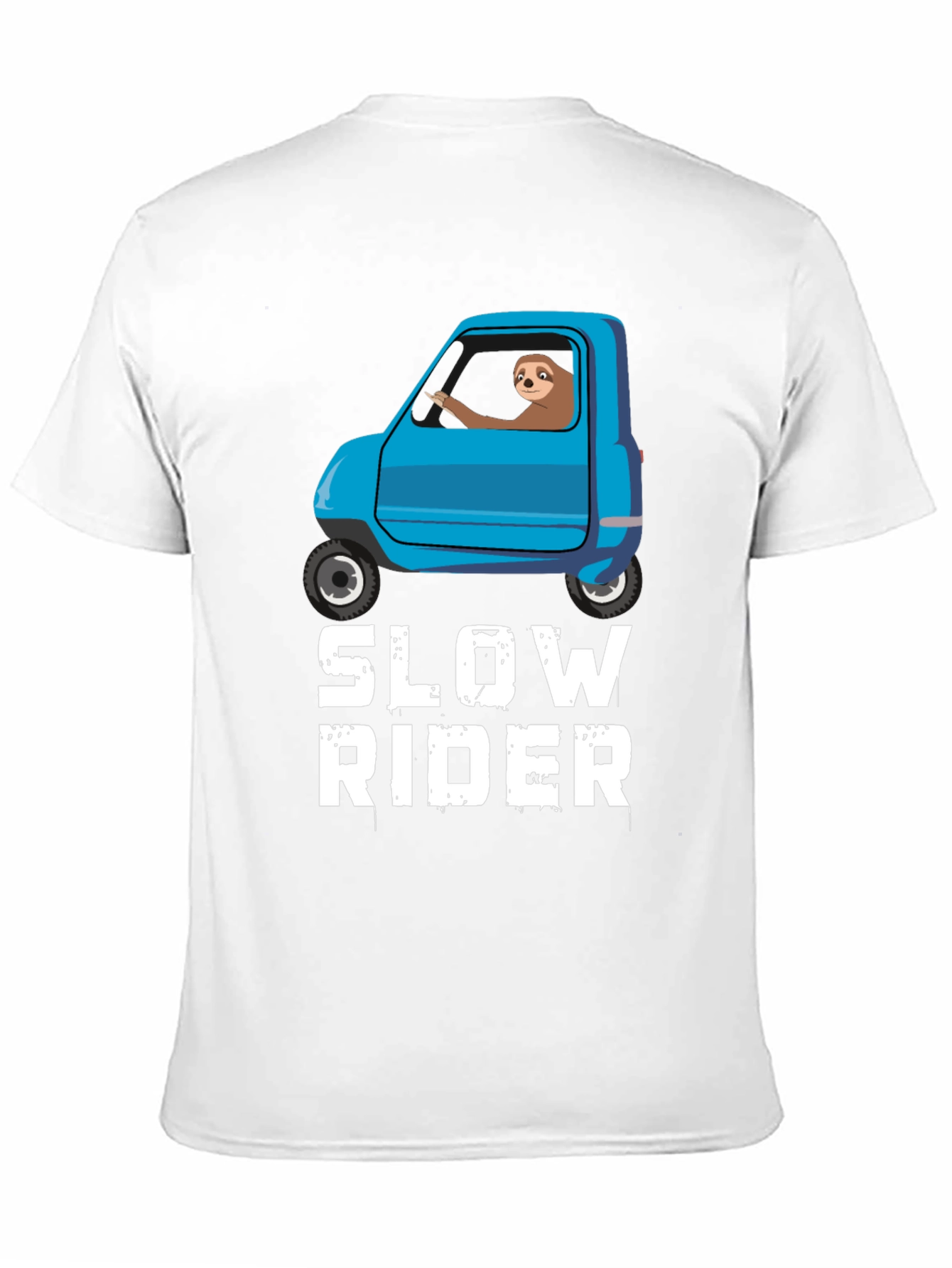Slow Rider Sloth T-Shirt - Funny Graphic Tee