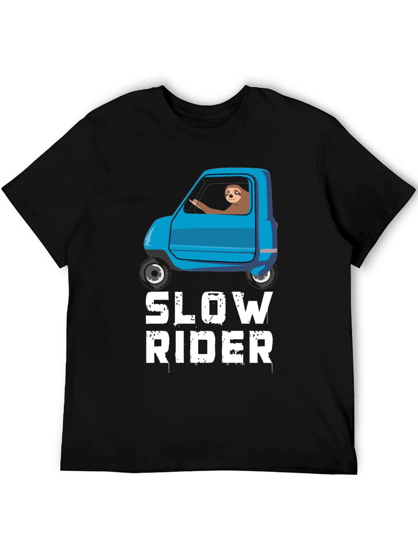 Slow Rider Sloth T-Shirt - Funny Graphic Tee