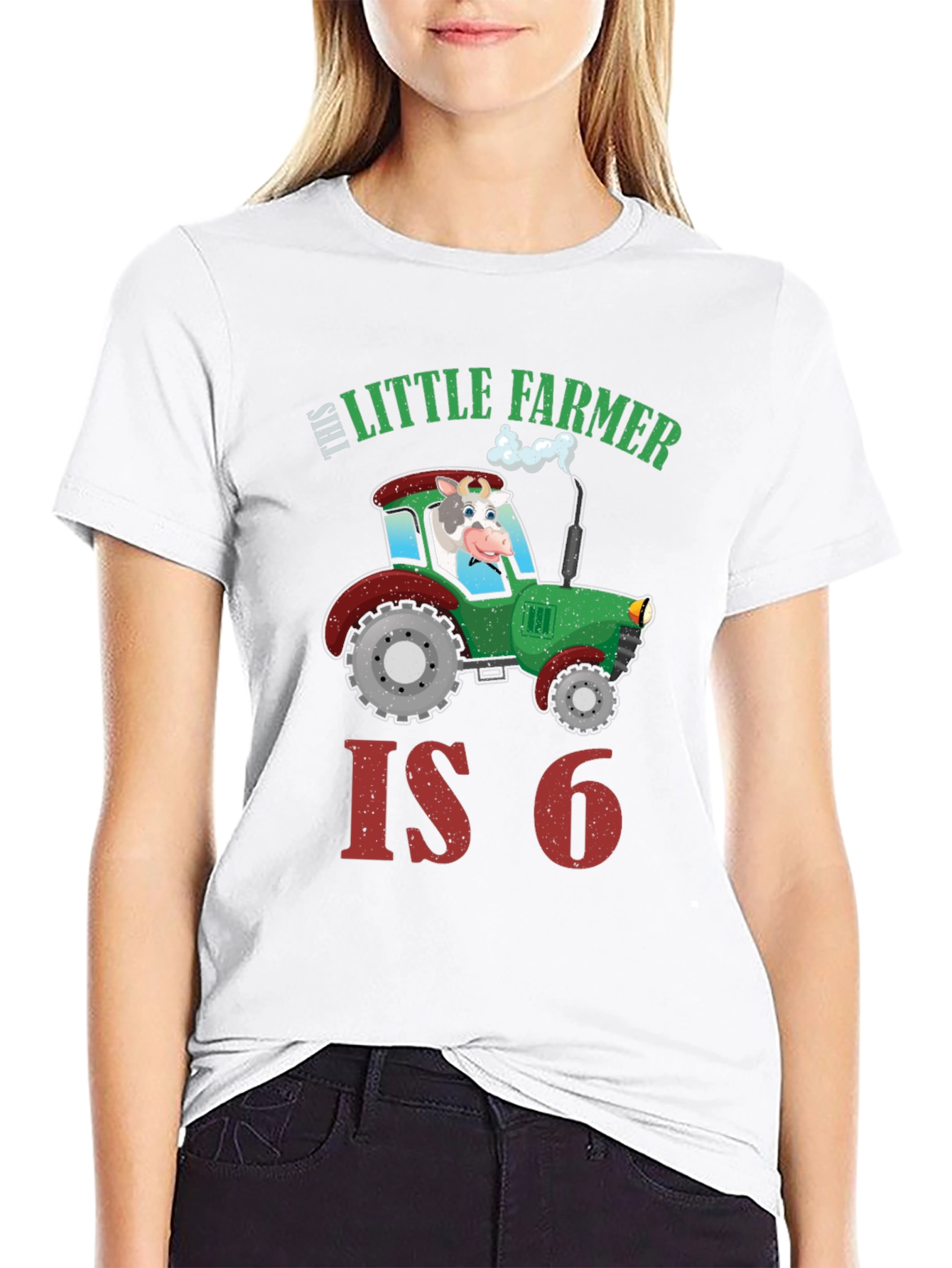 Little Farmer 6th Birthday Shirt