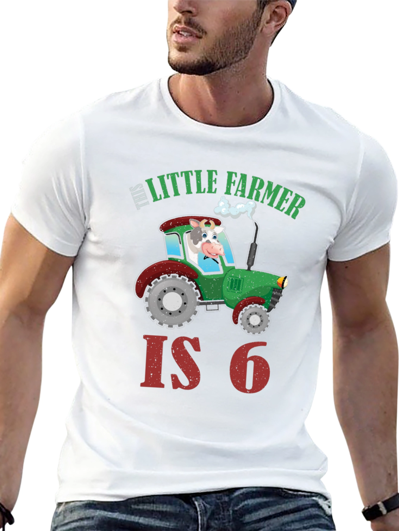 Little Farmer 6th Birthday Shirt