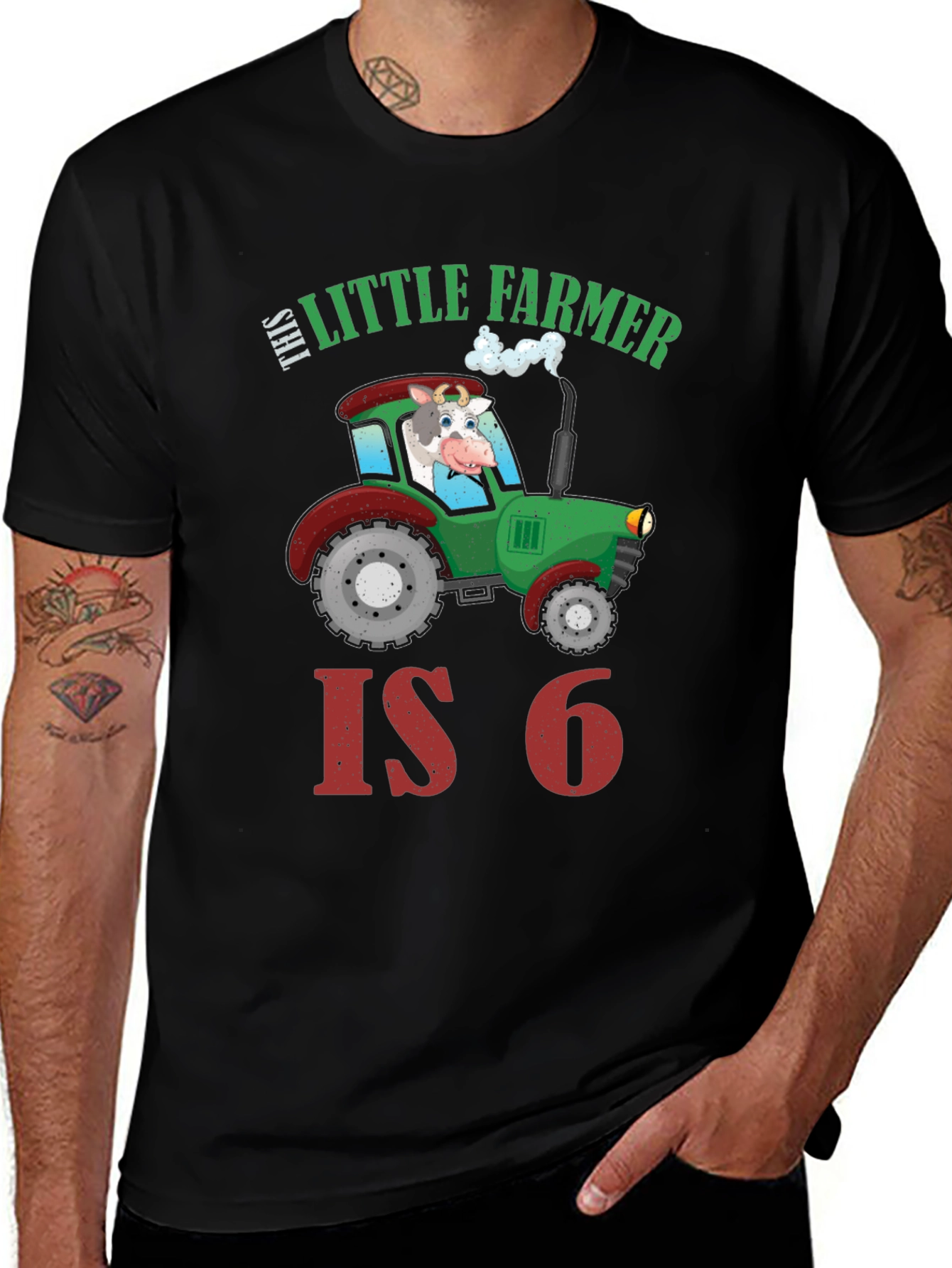 Little Farmer 6th Birthday Shirt