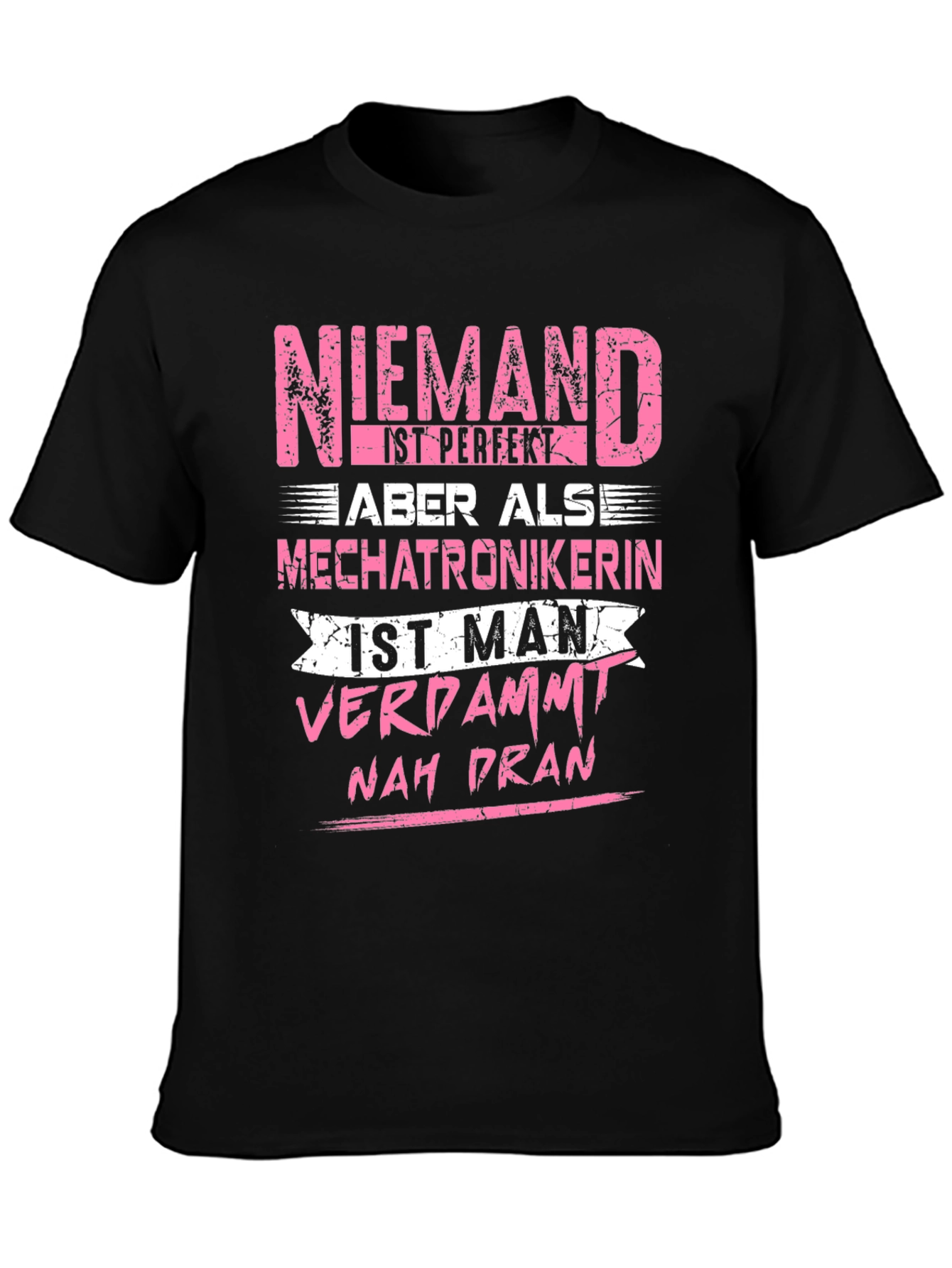 Niemand Mechatronikerin Black Graphic Tee