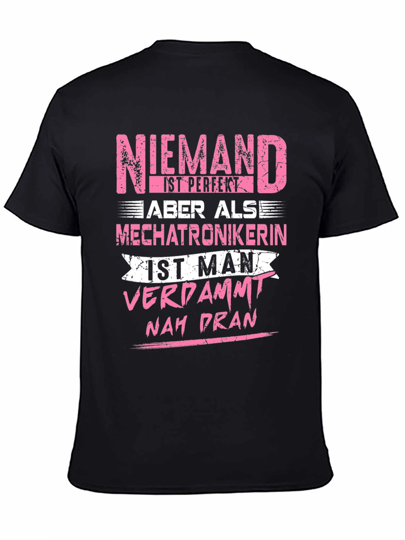 Niemand Mechatronikerin Black Graphic Tee