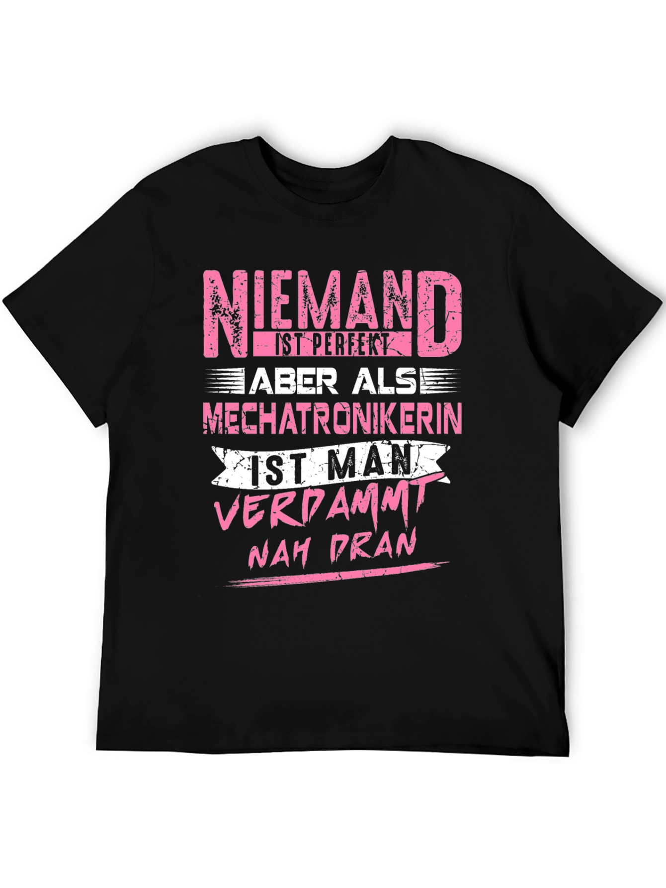 Niemand Mechatronikerin Black Graphic Tee