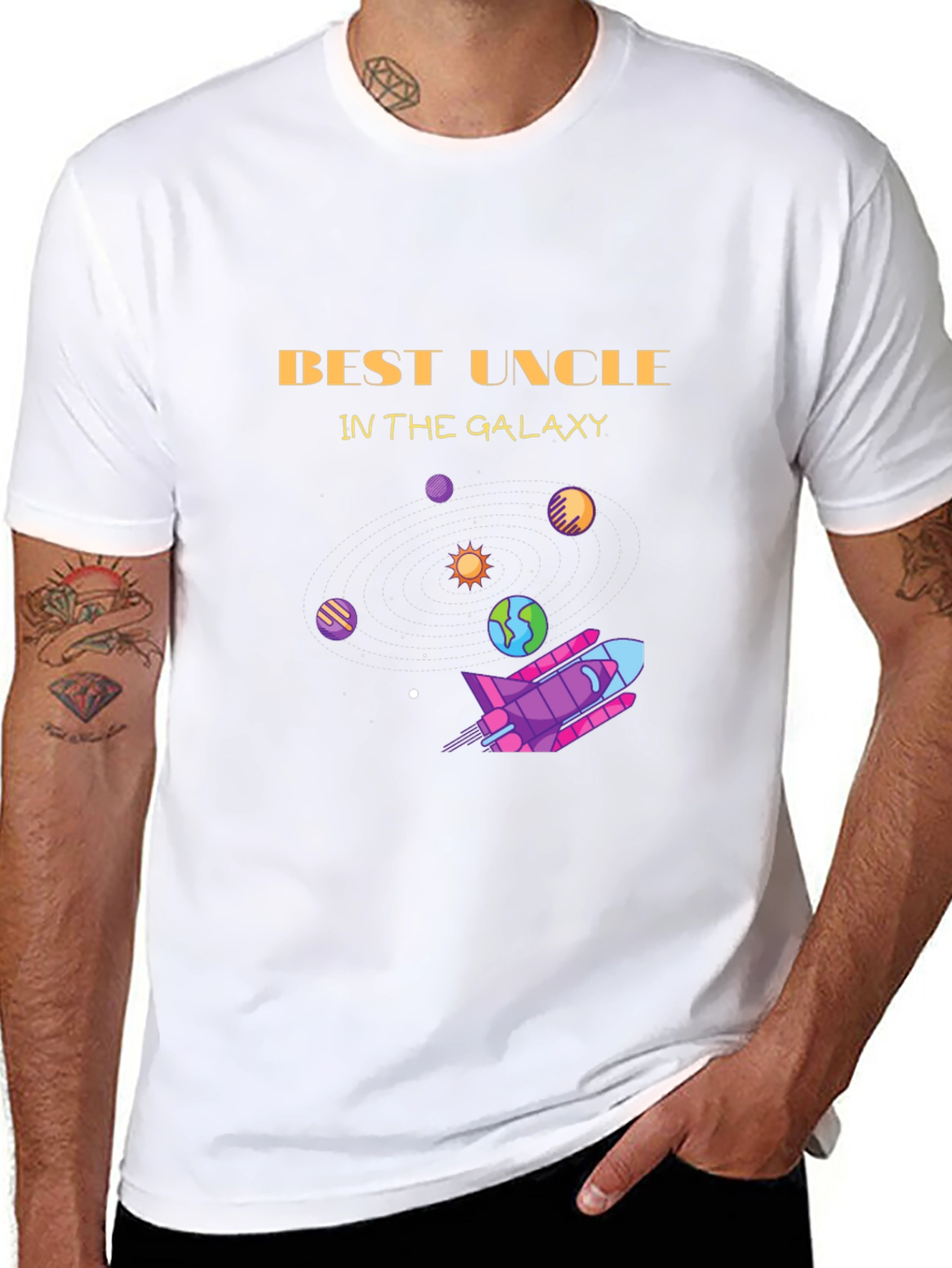 Best Uncle in the Galaxy Graphic T-Shirt