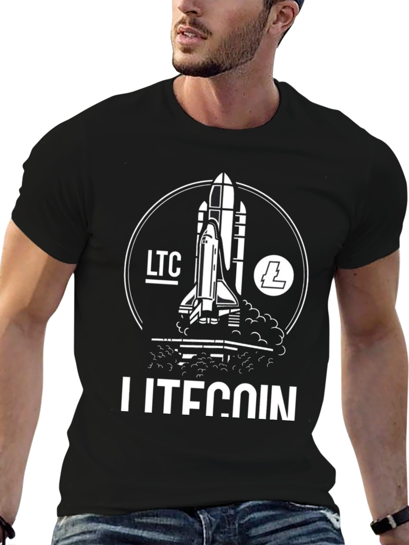 Litecoin Rocket T-Shirt - Crypto Fashion
