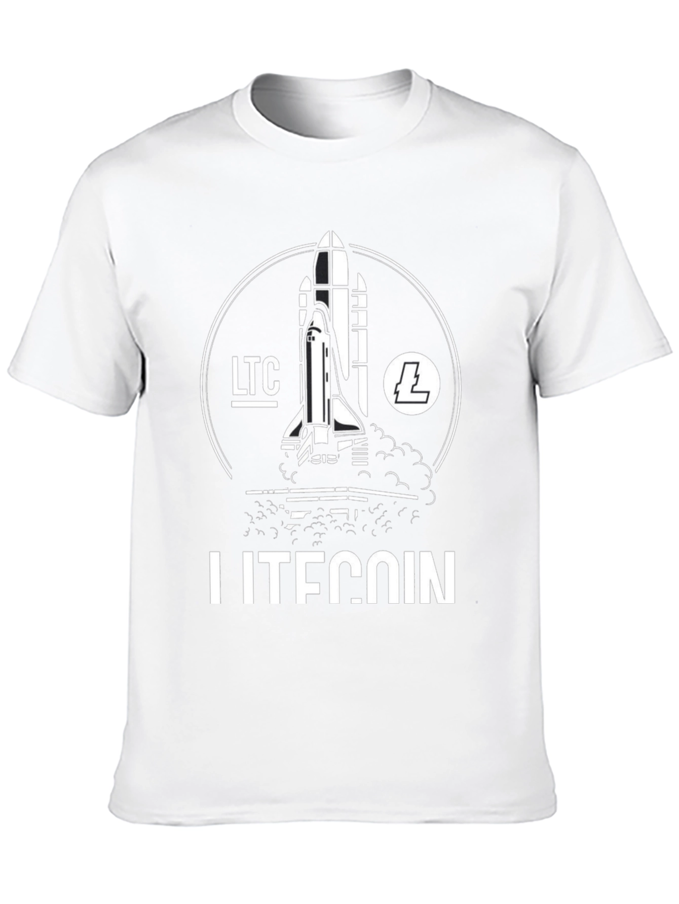 Litecoin Rocket T-Shirt - Crypto Fashion