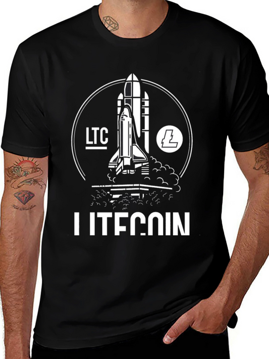 Litecoin Rocket T-Shirt - Crypto Fashion