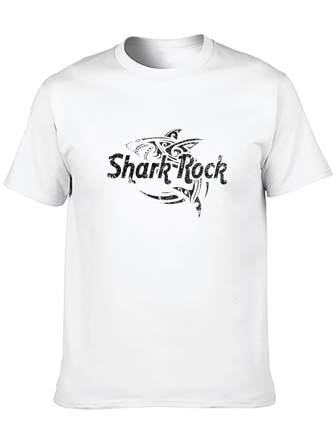 Shark Rock Graphic Black T-Shirt