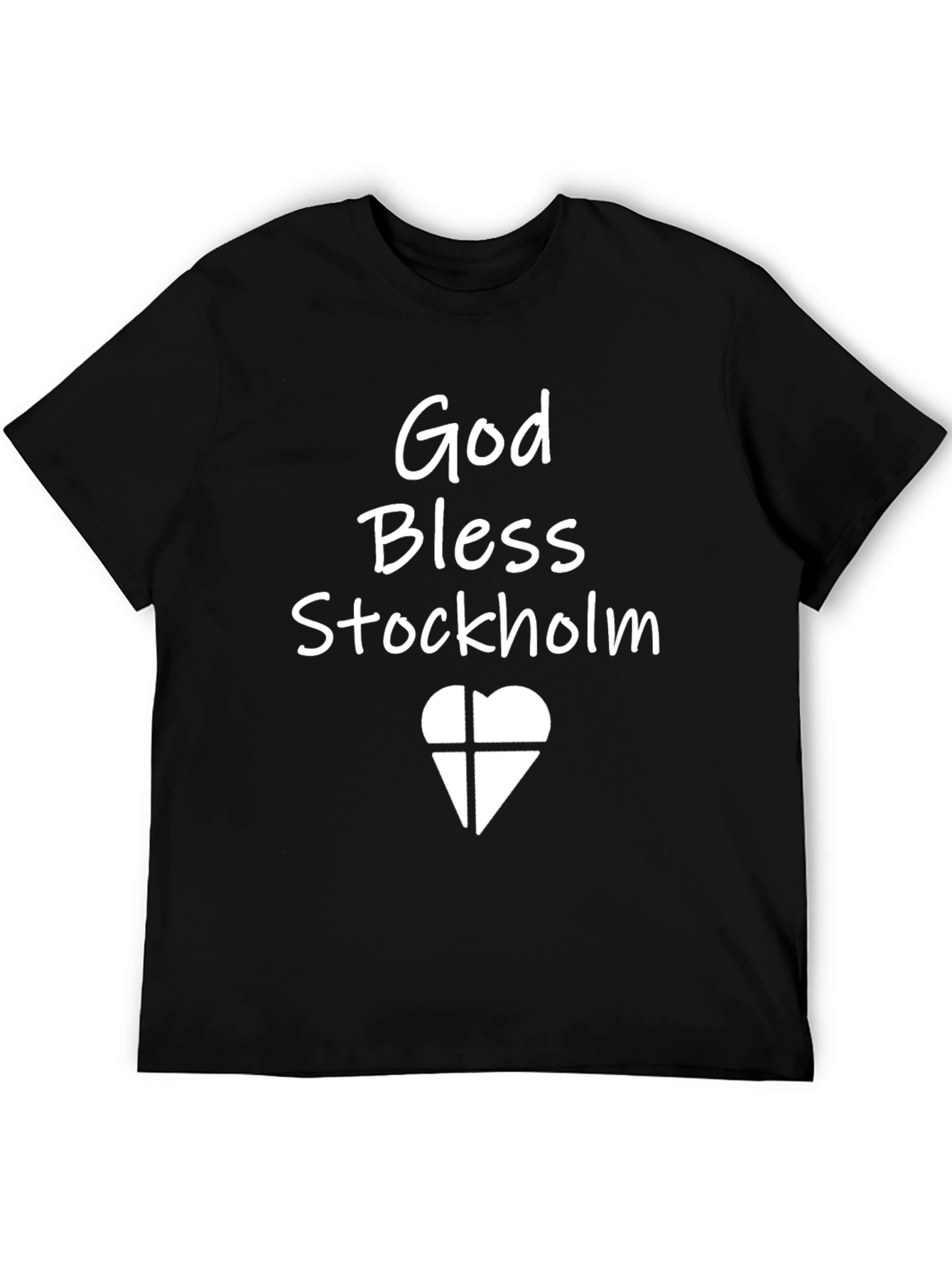 God Bless Stockholm Black T-Shirt