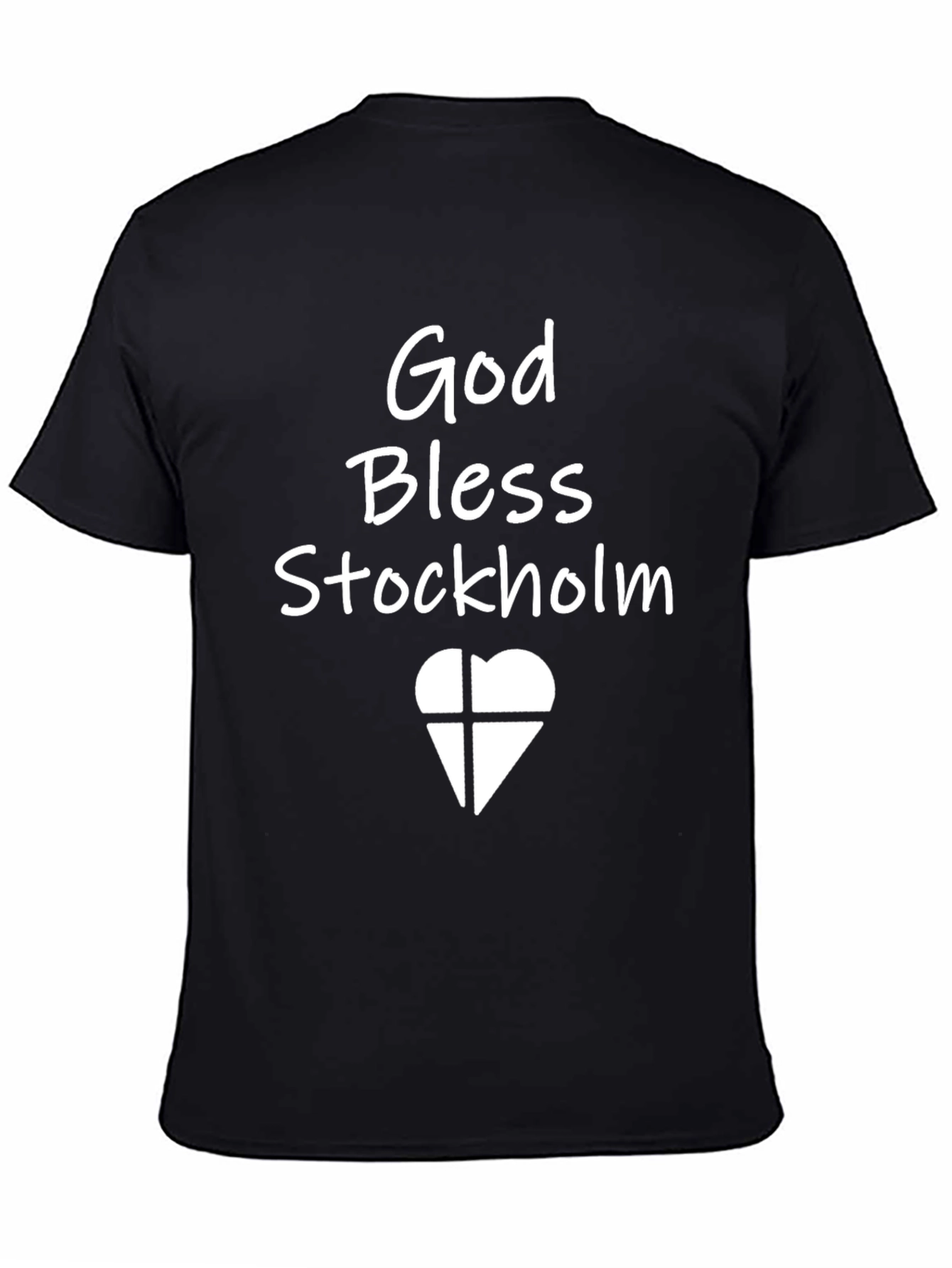 God Bless Stockholm Black T-Shirt