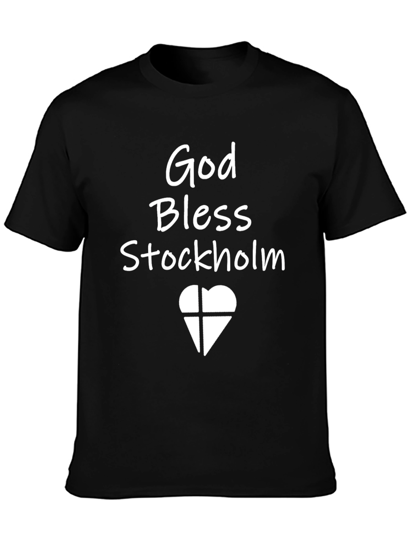 God Bless Stockholm Black T-Shirt