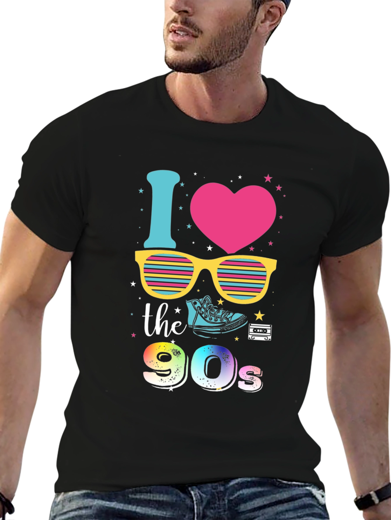I Love the 90s Black T-Shirt