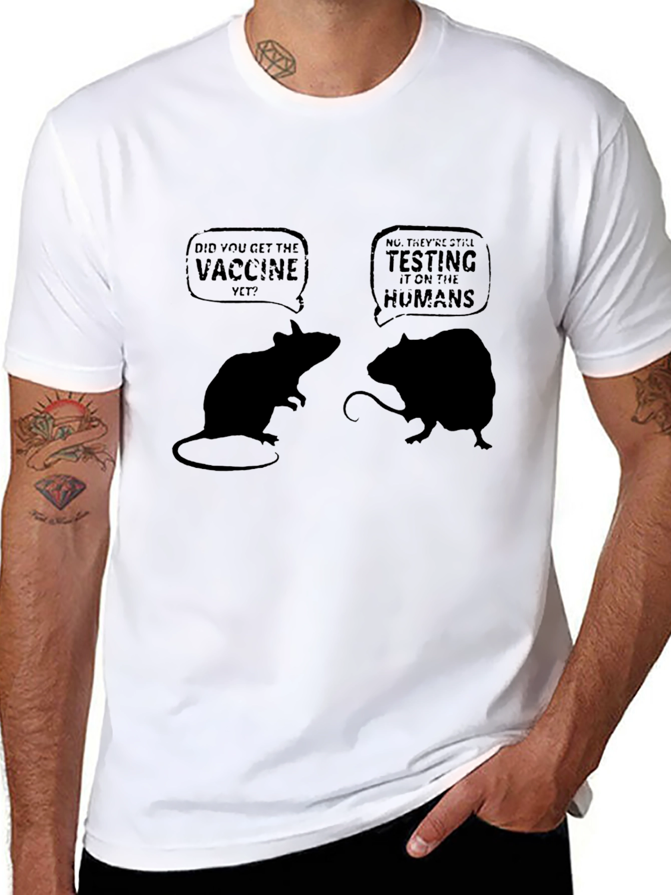 Vaccine Humor Graphic T-Shirt