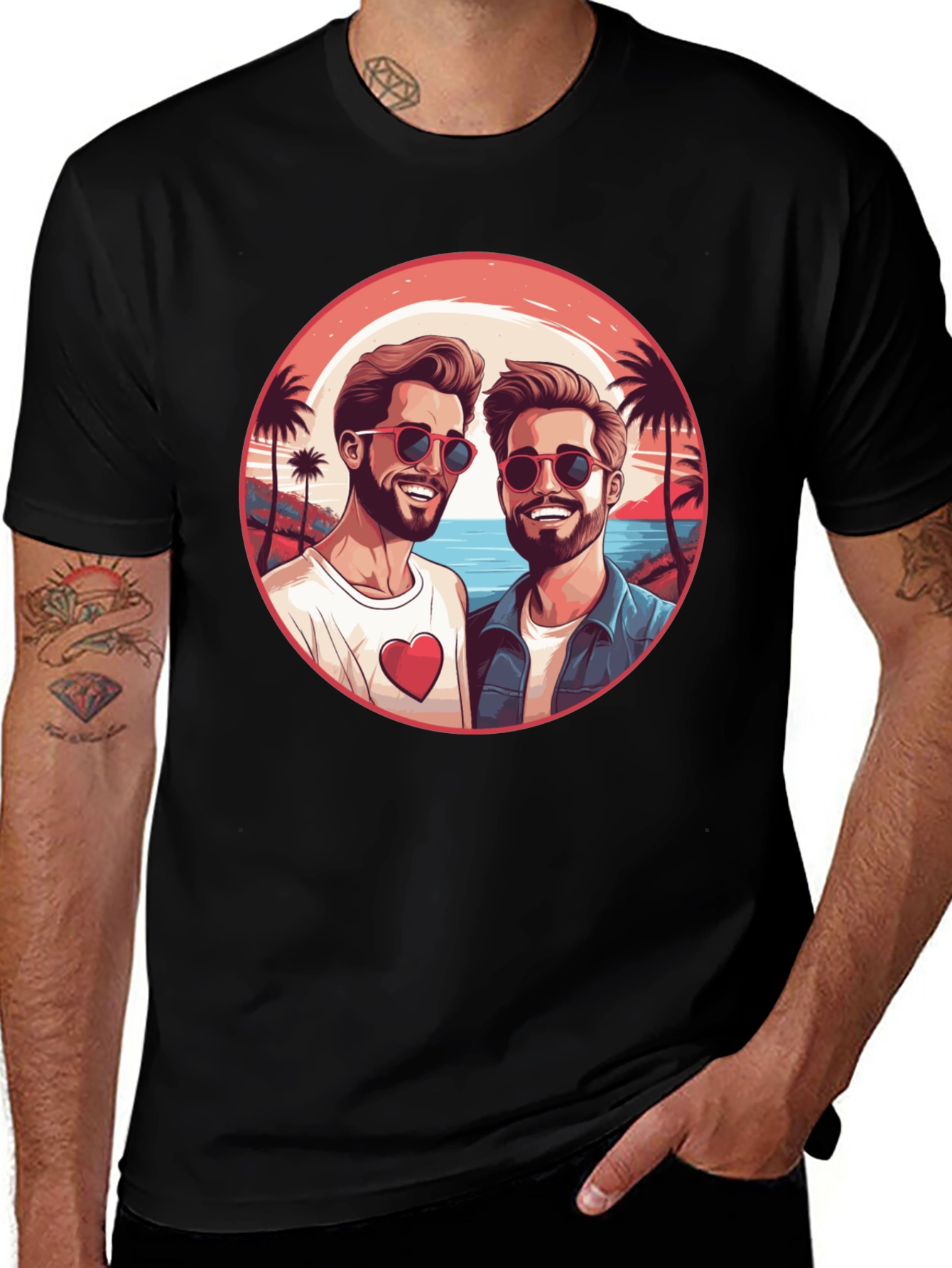 Gay Pride Beach T-Shirt