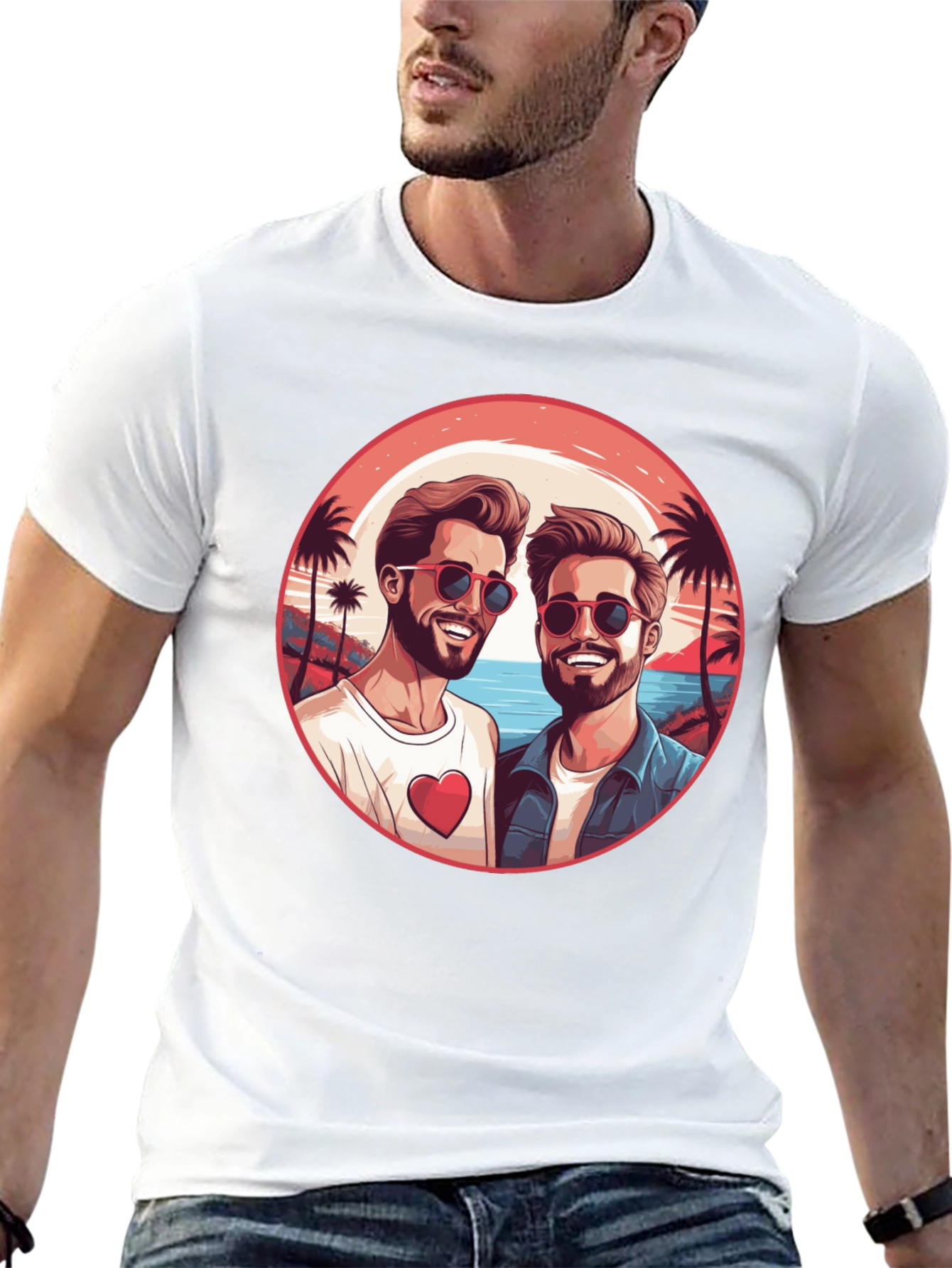Gay Pride Beach T-Shirt