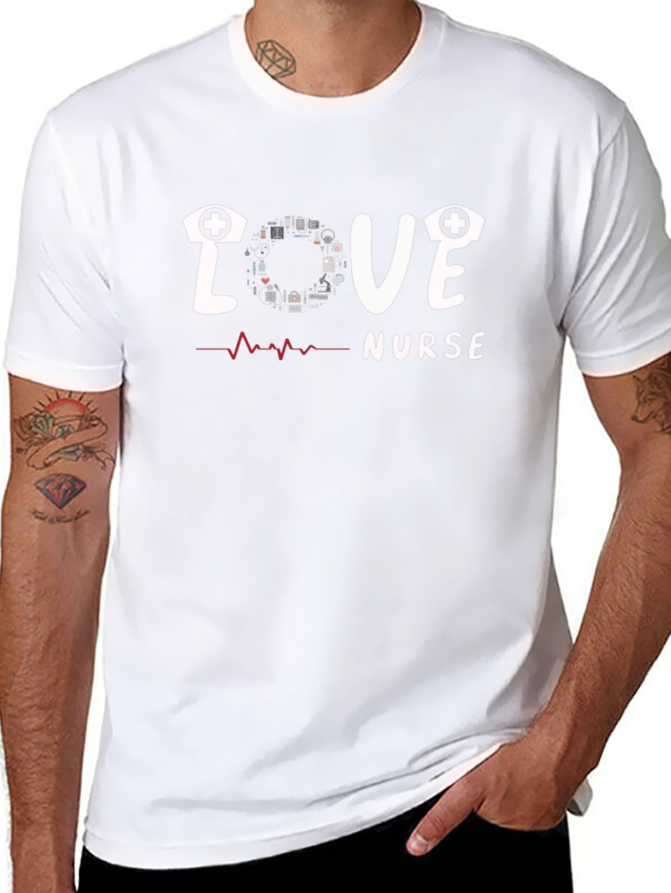 Love Nurse Graphic T-Shirt - Unisex