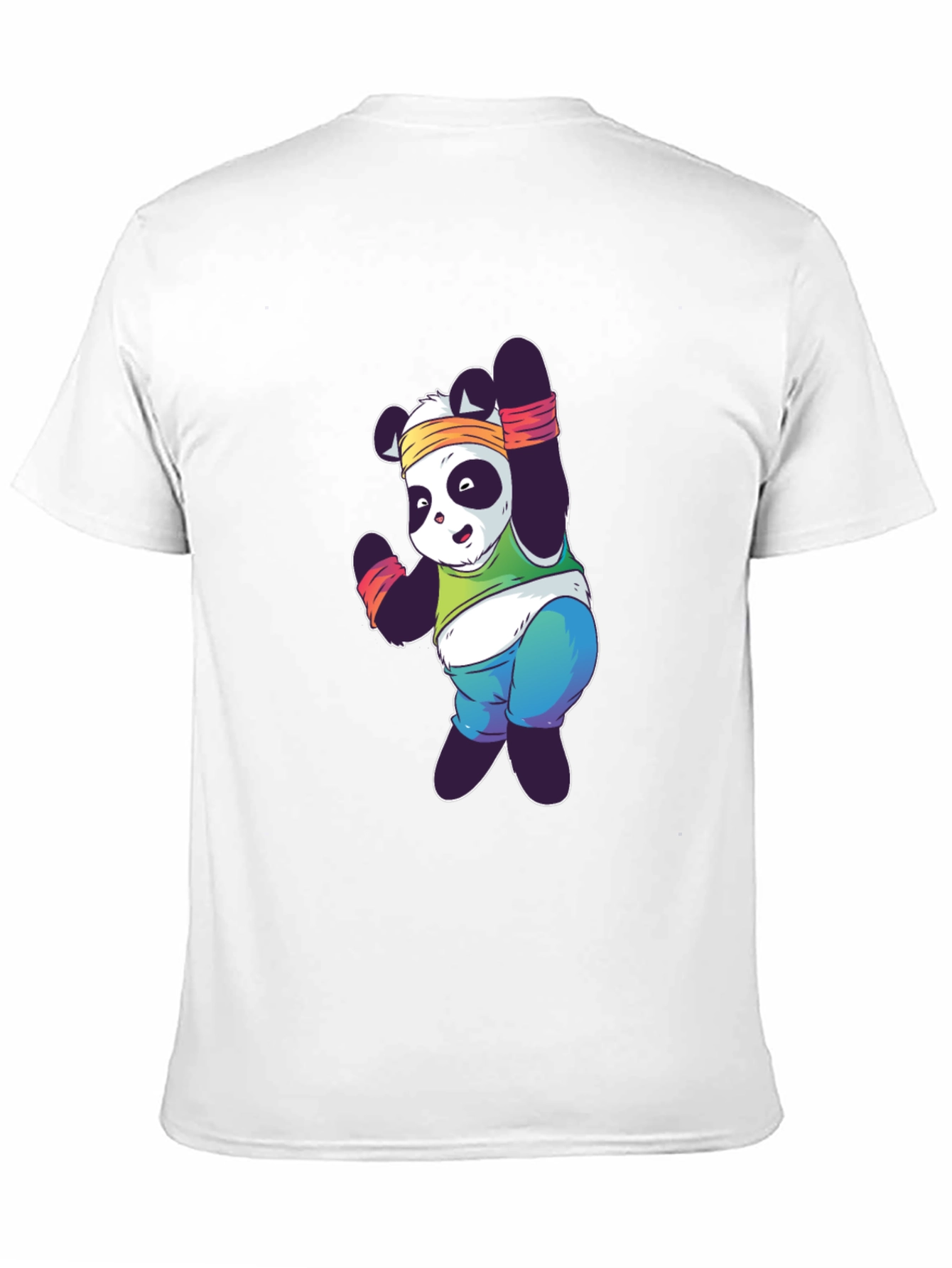 Funny Panda Workout T-Shirt - Black