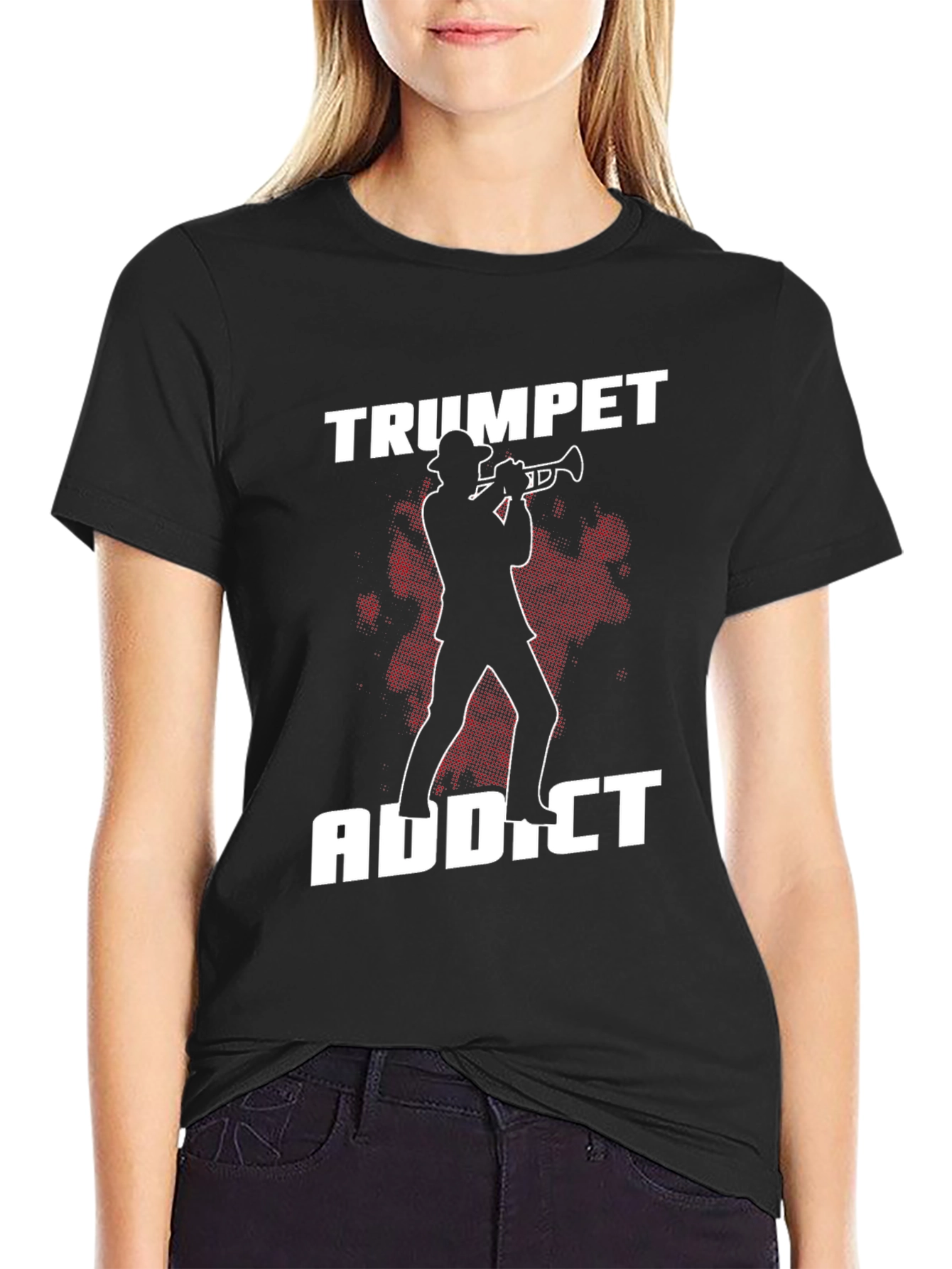 Trumpet Addict Graphic Tee - Musician T-Shirt